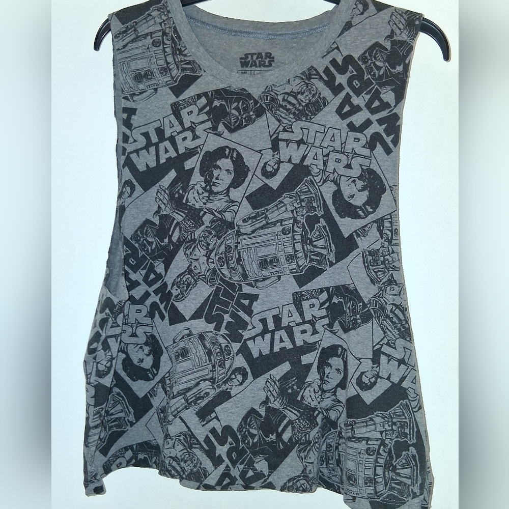 Mighty Fine Star Wars Graphic Muscle Tank Jrs SzL